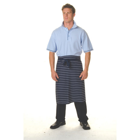 Pinstripe 3/4 Apron - No Pocket (DN-2336)