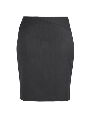 Comfort Wool Stretch Womens Chevron Band Skirt (BZ-24014)