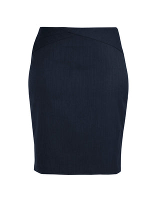 Comfort Wool Stretch Womens Chevron Band Skirt (BZ-24014)