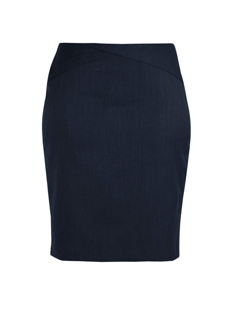 Comfort Wool Stretch Womens Chevron Band Skirt (BZ-24014)