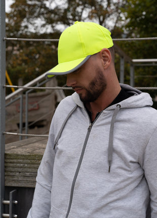 Luminescent Safety Cap with Reflective Trim (HW-3021)