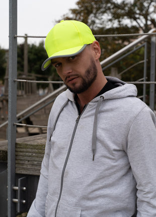 Luminescent Safety Cap with Reflective Trim (HW-3021)
