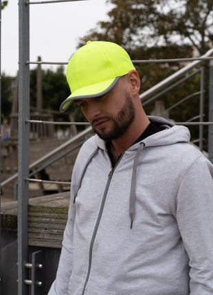 Luminescent Safety Cap with Reflective Trim (HW-3021)