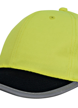 Luminescent Safety Cap with Reflective Trim (HW-3021)