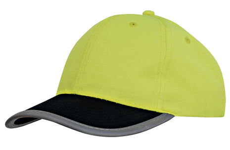 Luminescent Safety Cap with Reflective Trim (HW-3021)
