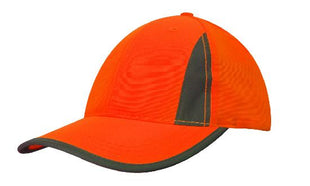 Luminescent Safety Cap with Reflective Inserts and Trim (HW-3029)