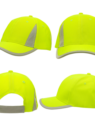 Luminescent Safety Cap with Reflective Inserts and Trim (HW-3029)