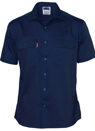 Cotton Drill Work Shirt - Short Sleeve (DN-3201)