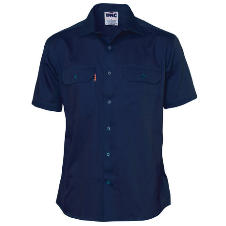 Cotton Drill Work Shirt - Short Sleeve (DN-3201)