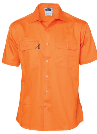 Cotton Drill Work Shirt - Short Sleeve (DN-3201)