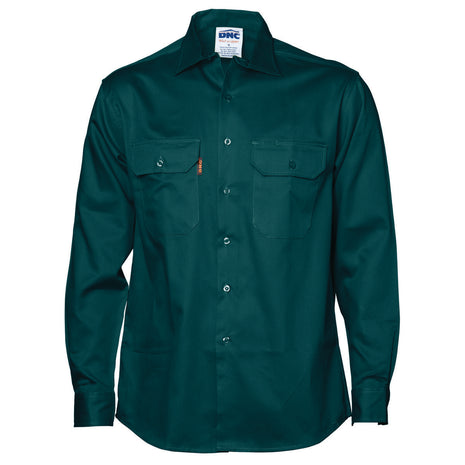 Cotton Drill Work Shirt - Long Sleeve (DN-3202)