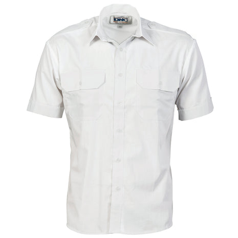 Epaulette Polyester/Cotton Work Shirt - Short Sleeve (DN-3213)