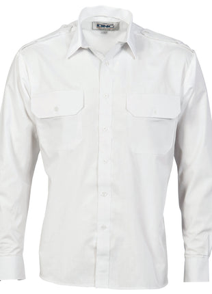 Epaulette Polyester/Cotton Work Shirt - Long Sleeve (DN-3214)