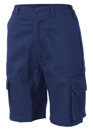 Ladies Cotton Drill Cargo Shorts (DN-3308)