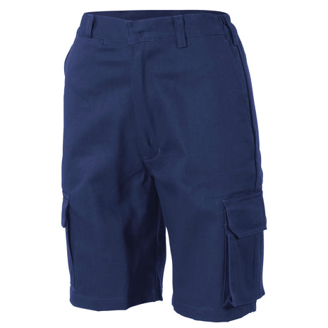Ladies Cotton Drill Cargo Shorts (DN-3308)