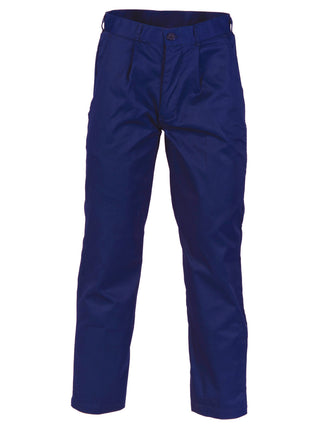 Polyester Cotton Pleat Front Work Pants (DN-3315)