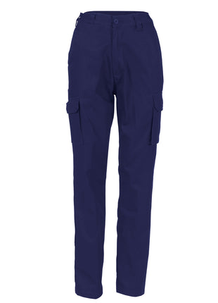 Ladies Cotton Drill Cargo Pants (DN-3322)