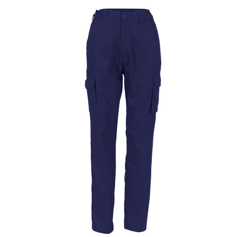Ladies Cotton Drill Cargo Pants (DN-3322)