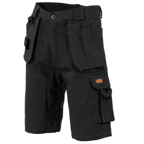Duratex Cotton Duck Weave Tradies Cargo Shorts with Twin Holster Tool Pocket (DN-3336)