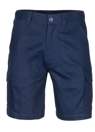 Middle Weight Cotton Double Slant Cargo Shorts with Shorter Leg Length (DN-3358)
