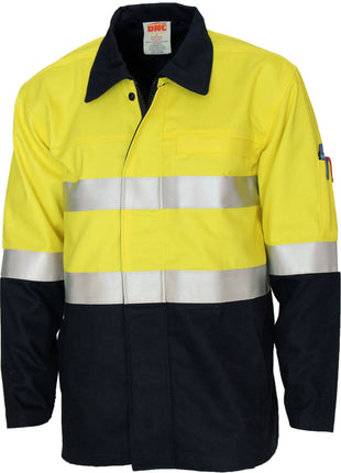 Patron Saint® Flame Retardant Two Tone Drill ARC Rated Welder's Jacket with LOXY F/R Tape (DN-3458)