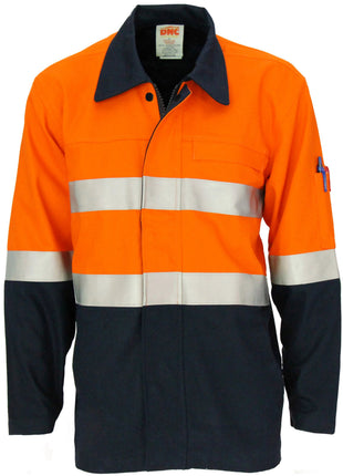 Patron Saint® Flame Retardant Two Tone Drill ARC Rated Welder's Jacket with LOXY F/R Tape (DN-3458)