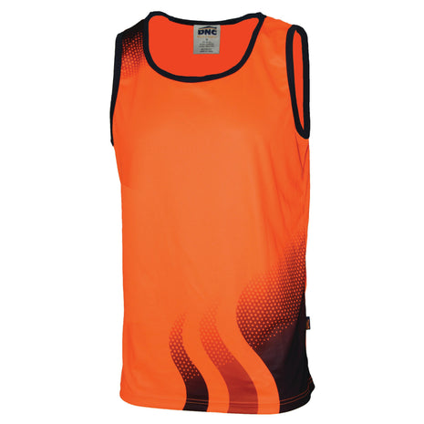 Hi-Vis Sublimated Wave Singlet (DN-3561)