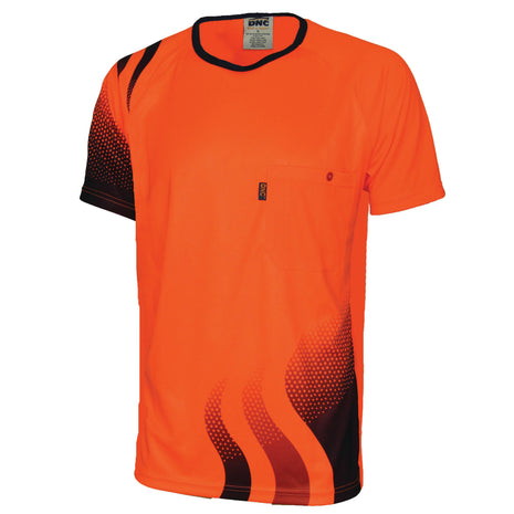 Hi-Vis Sublimated Wave Tee (DN-3562)