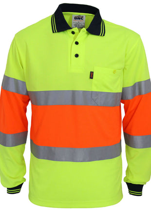 Hi-Vis Cool-Dry Two Tone Bio-Motion Day/Night Polo with CSR Reflective Tape (DN-3709)