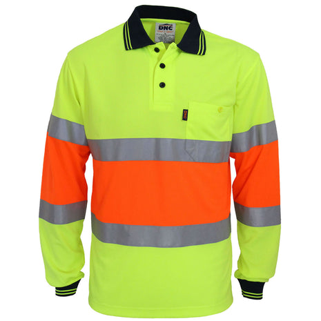 Hi-Vis Cool-Dry Two Tone Bio-Motion Day/Night Polo with CSR Reflective Tape (DN-3709)