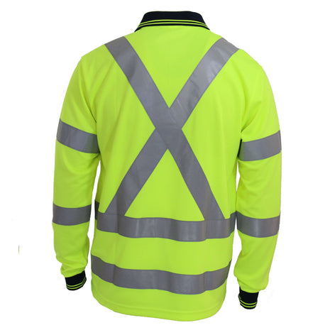 Hi-Vis X Back & Bio-Motion CSR Reflective Tape Polo (DN-3710)