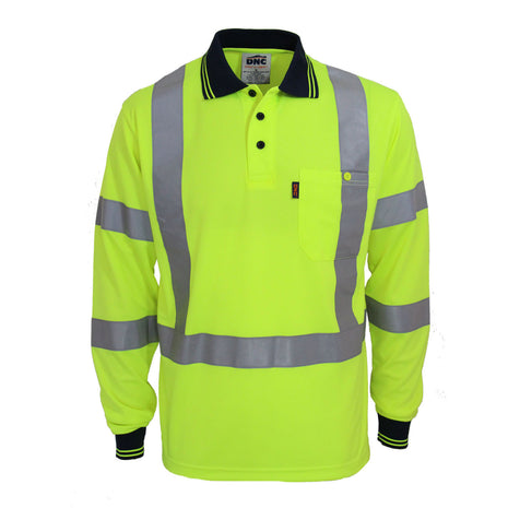 Hi-Vis X Back & Bio-Motion CSR Reflective Tape Polo (DN-3710)