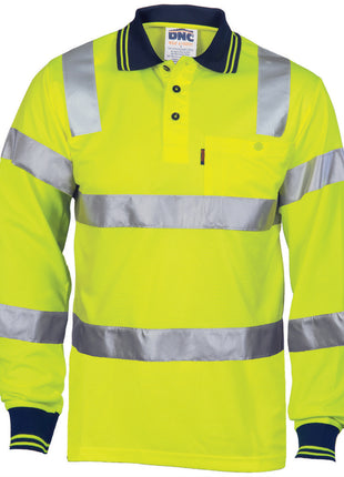 Hi-Vis Bio-Motion CSR Reflective Tape Polo - Long Sleeve (DN-3713)