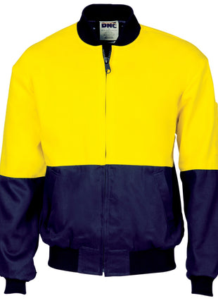 Hi-Vis Two Tone Cotton Bomber Jacket (DN-3757)