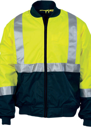 Hi-Vis Two Tone Bomber Jacket with CSR Reflective Tape (DN-3762)