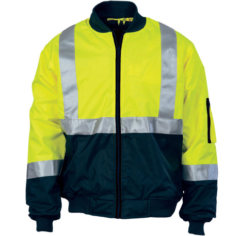 Hi-Vis Two Tone Bomber Jacket with CSR Reflective Tape (DN-3762)