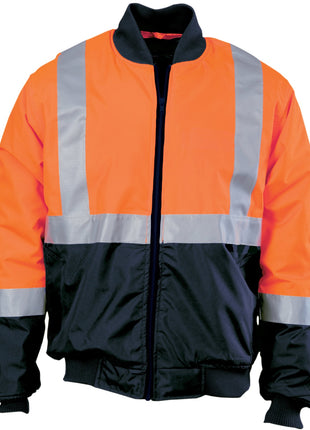 Hi-Vis Two Tone Bomber Jacket with CSR Reflective Tape (DN-3762)