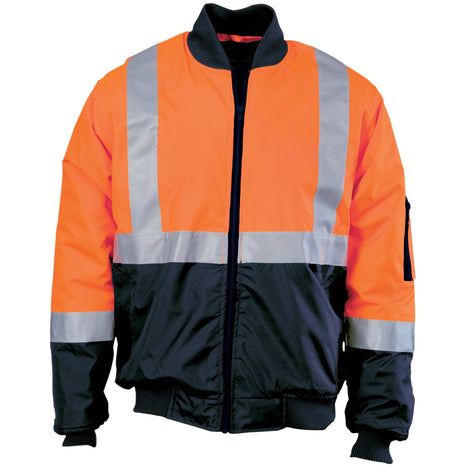 Hi-Vis Two Tone Bomber Jacket with CSR Reflective Tape (DN-3762)
