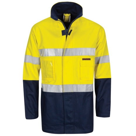 Hi-Vis Cotton Drill 2 in 1 Jacket with CSR Reflective Tape (DN-3767)