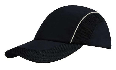 Spring Woven Fabric with Mesh to Side Panels and Peak (HW-3802)
