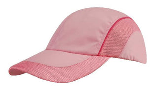 Spring Woven Fabric with Mesh to Side Panels and Peak (HW-3802)