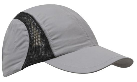 Micro Fibre & Mesh Sports Cap with Reflective Trim (HW-3814)
