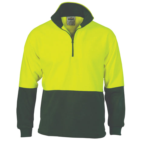 Hi-Vis Two Tone 1/2 Zip Polar Fleece (DN-3825)