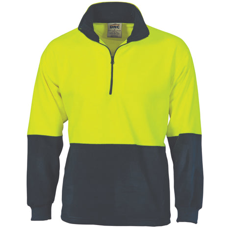 Hi-Vis Two Tone 1/2 Zip Polar Fleece (DN-3825)