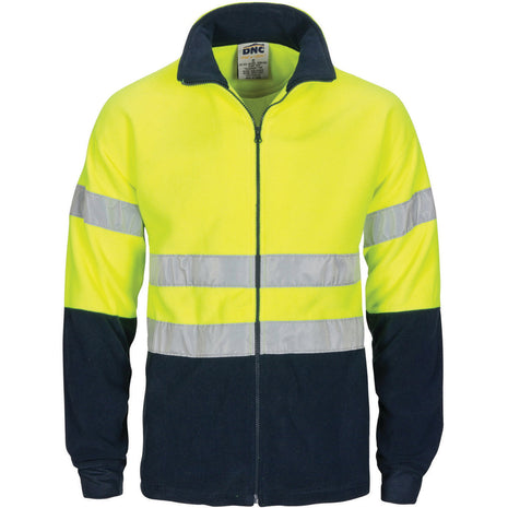 Hi-Vis Two Tone Full Zip Polar Fleece with CSR Reflective Tape (DN-3830)