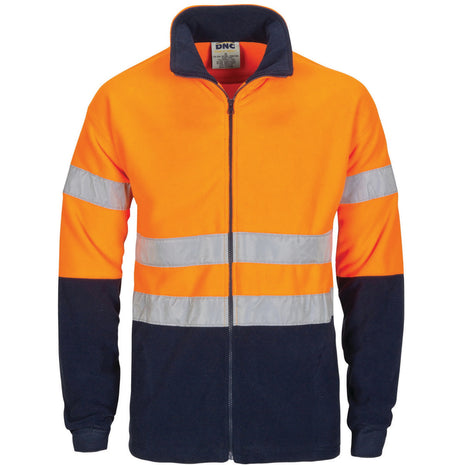 Hi-Vis Two Tone Full Zip Polar Fleece with CSR Reflective Tape (DN-3830)