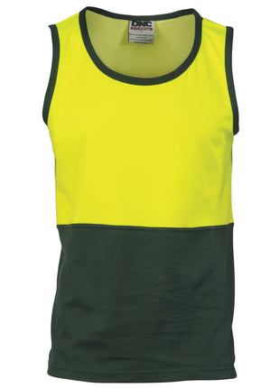 Cotton Back Two Tone Singlet (DN-3841)