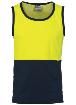 Cotton Back Two Tone Singlet (DN-3841)
