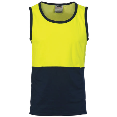 Cotton Back Two Tone Singlet (DN-3841)