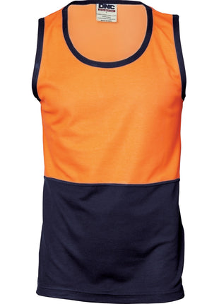 Cotton Back Two Tone Singlet (DN-3841)